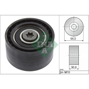 Poulie renvoi/transmission, courroie de distribution INA 532 0874 10 pour RENAULT MEGANE 1.5 - 131cv