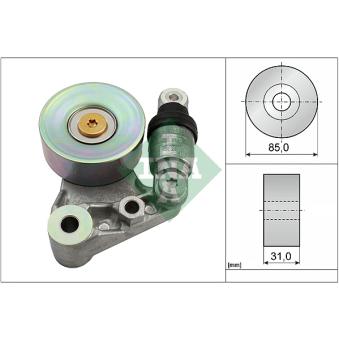 Tendeur, courroie trapézoïdale à nervures INA [534 0021 10]
