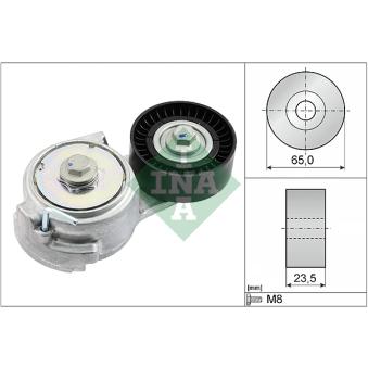Tendeur, courroie trapézoïdale à nervures INA 534 0069 10 pour LAND ROVER DEFENDER 1.4 16V - 90cv
