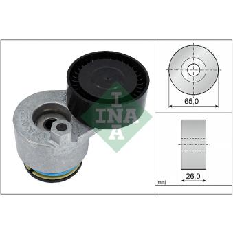 Tendeur, courroie trapézoïdale à nervures INA 534 0141 30 pour VOLKSWAGEN PASSAT 1.5 DCI 4x4 - 110cv