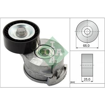 Tendeur, courroie trapézoïdale à nervures INA 534 0369 10 pour CITROEN JUMPY 2.0 HDI 95 - 95cv