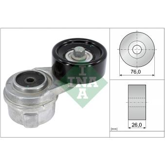 Tendeur, courroie trapézoïdale à nervures INA 534 0417 10 pour KIA CEED 1.4 - 109cv