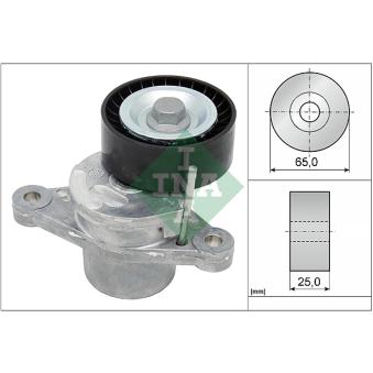 Tendeur, courroie trapézoïdale à nervures INA OEM 1611426580