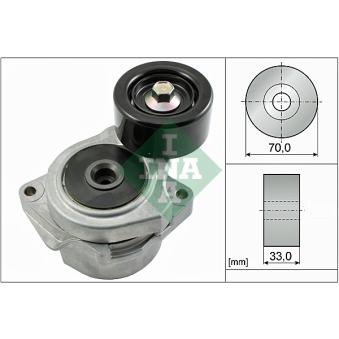 Tendeur, courroie trapézoïdale à nervures INA OEM 31170RFWG01