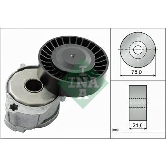 Tendeur, courroie trapézoïdale à nervures INA [534 0604 10]