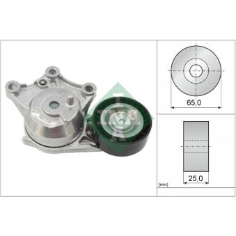 Tendeur, courroie trapézoïdale à nervures INA OEM 9803757580 Tendeur, courroie trapézoïdale à nervures INA OEM 9803757580