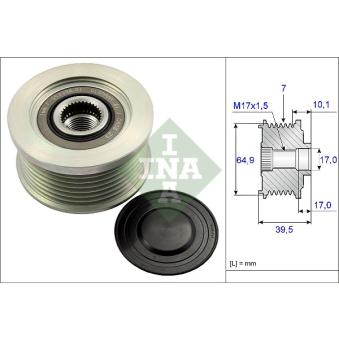 Poulie roue libre, alternateur INA OEM 23100EB34M Poulie roue libre, alternateur INA OEM 23100EB34M