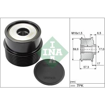 Poulie roue libre, alternateur INA OEM YC1U10300DA Poulie roue libre, alternateur INA OEM YC1U10300DA