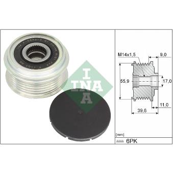 Poulie roue libre, alternateur INA OEM 059903024F