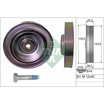 Kit de poulies, vilebrequin INA OEM 0515R5