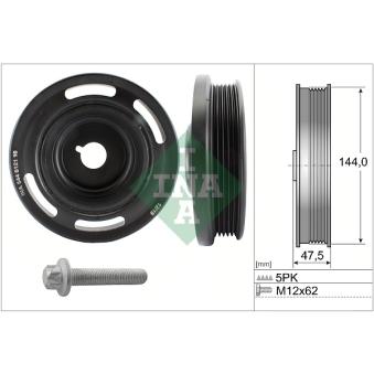 Kit de poulies, vilebrequin INA OEM 55559328
