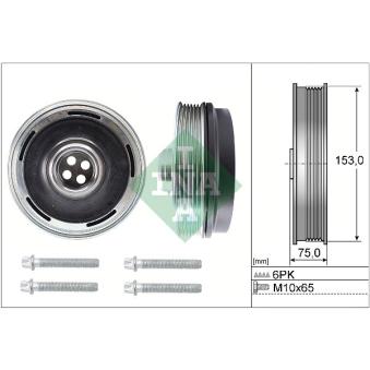 Kit de poulies, vilebrequin INA 544 0169 20 pour MINI MINI Cooper SD - 163cv