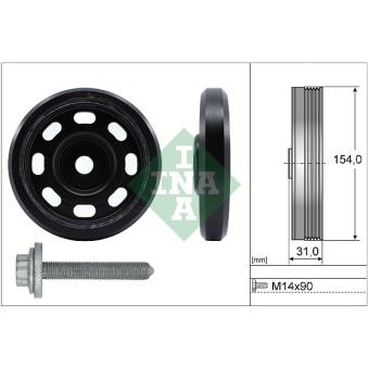 Kit de poulies, vilebrequin INA OEM 04E105243K