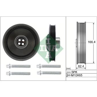 Kit de poulies, vilebrequin INA 544 0171 20 pour MAZDA MX-3 Cooper SD - 143cv