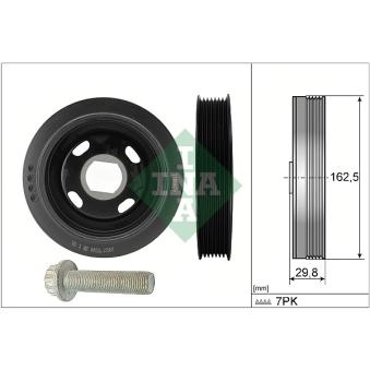 Kit de poulies, vilebrequin INA 544 0179 20 pour MAZDA MX-5 1.6 CDTI - 90cv