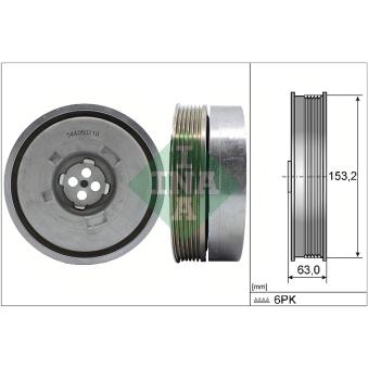 Poulie, vilebrequin INA OEM 11232393068