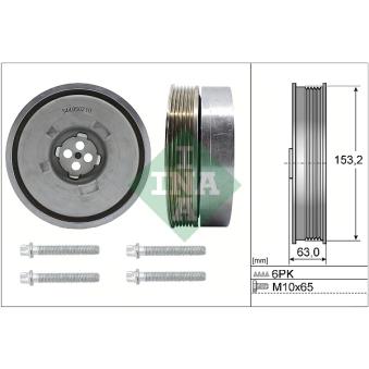 Kit de poulies, vilebrequin INA OEM 11232393068