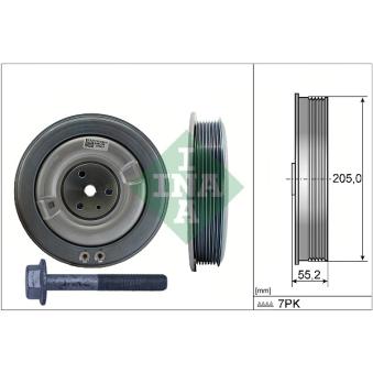 Kit de poulies, vilebrequin INA 544 0506 20 Kit de poulies, vilebrequin INA 544 0506 20