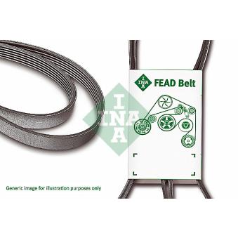 Courroie trapézoïdale à nervures INA OEM A0129977592