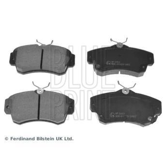 Jeu de 4 plaquettes de frein avant BLUE PRINT OEM K05017843AA Jeu de 4 plaquettes de frein avant BLUE PRINT OEM K05017843AA