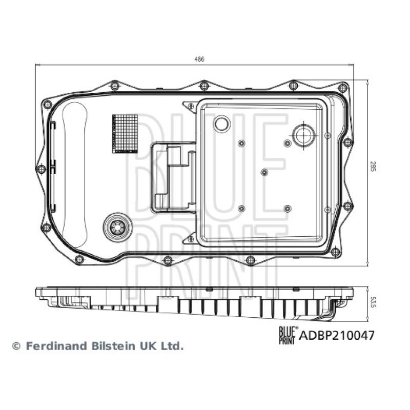 Filtre hydraulique, boîte automatique BLUE PRINT ADBP210047 - Visuel 2