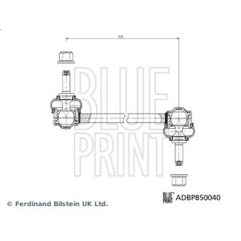 Entretoise/tige, stabilisateur avant BLUE PRINT ADBP850040