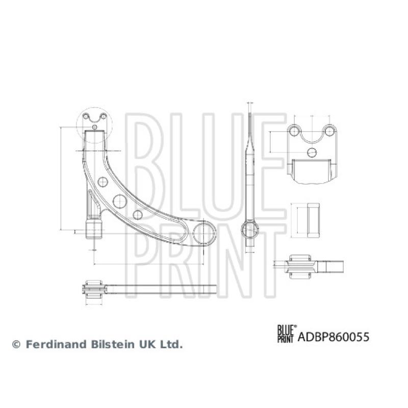 Triangle ou bras de suspension (train avant) BLUE PRINT ADBP860055 - Visuel 1
