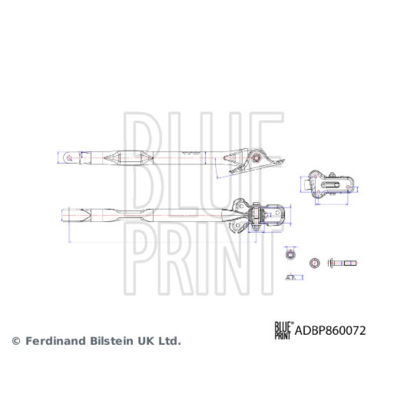 Triangle ou bras de suspension (train arrière) BLUE PRINT ADBP860072 - Visuel 2