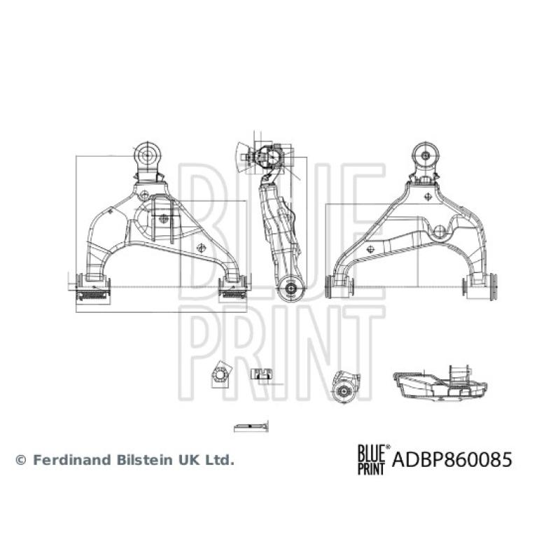 Triangle ou bras de suspension (train avant) BLUE PRINT ADBP860085 - Visuel 2