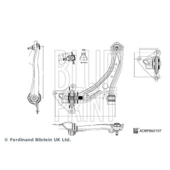 Triangle ou bras de suspension (train avant) BLUE PRINT OEM 51360TF0030
