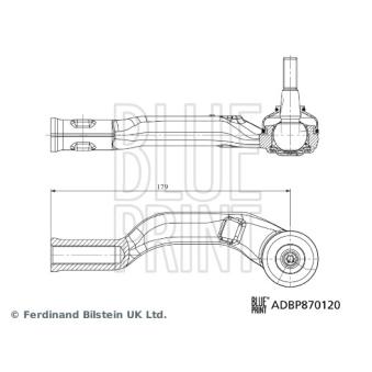 Rotule de barre de connexion avant droit BLUE PRINT ADBP870120