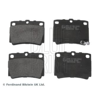 Jeu de 4 plaquettes de frein arrière BLUE PRINT ADC44248 pour MITSUBISHI PAJERO 2.5 TD - 99cv