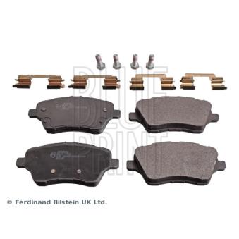 Jeu de 4 plaquettes de frein avant BLUE PRINT ADF124207 pour FORD B-MAX 1.4 - 90cv