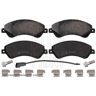 Jeu de 4 plaquettes de frein avant BLUE PRINT OEM ME6C1J2K021BB