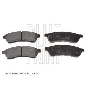 Jeu de 4 plaquettes de frein arrière BLUE PRINT ADG042114 pour VOLVO 960 2.0 D - 150cv