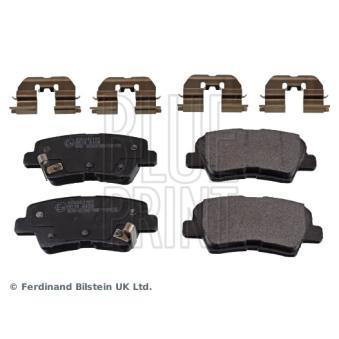 Jeu de 4 plaquettes de frein arrière BLUE PRINT ADG042165 pour CITROEN C3 ORIGIN 1.6 CRDi - 110cv