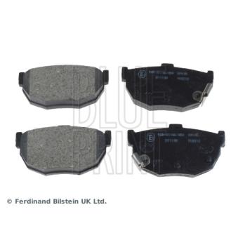 Jeu de 4 plaquettes de frein arrière BLUE PRINT [ADG04222]