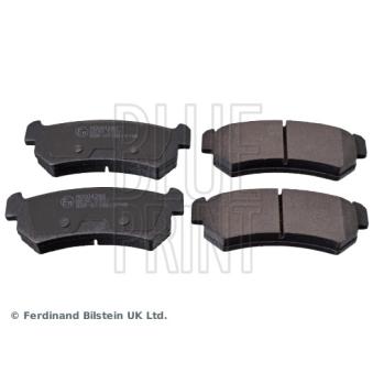 Jeu de 4 plaquettes de frein arrière BLUE PRINT [ADG04280]