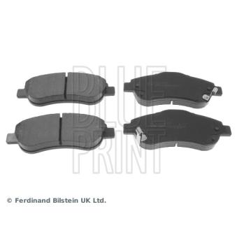 Jeu de 4 plaquettes de frein avant BLUE PRINT ADH24275 pour FIAT DOBLO 2.2 i-DTEC - 150cv