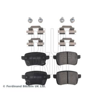 Jeu de 4 plaquettes de frein arrière BLUE PRINT OEM 95517078