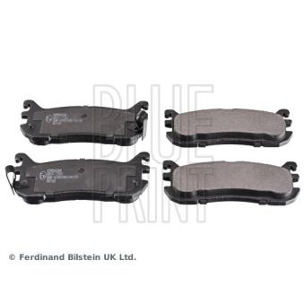 Jeu de 4 plaquettes de frein arrière BLUE PRINT OEM B0YA2643ZB