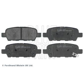 Jeu de 4 plaquettes de frein arrière BLUE PRINT ADN142113 pour TOYOTA COROLLA 1.6 - 110cv