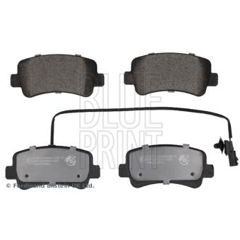 Jeu de 4 plaquettes de frein arrière BLUE PRINT ADN142154 pour NISSAN NV400 dCi 170 - 170cv