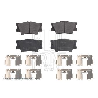 Jeu de 4 plaquettes de frein arrière BLUE PRINT OEM 0446675010
