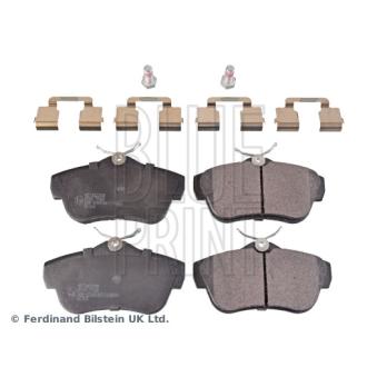 Jeu de 4 plaquettes de frein arrière BLUE PRINT ADT342208 pour FORD KA 1.6 HDi 90 16V - 90cv