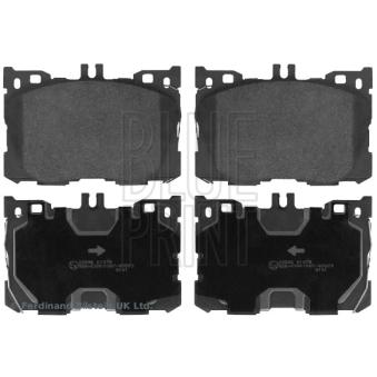 Jeu de 4 plaquettes de frein avant BLUE PRINT ADU174241 pour MERCEDES-BENZ CLASSE E E 400 4-matic - 333cv
