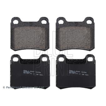 Jeu de 4 plaquettes de frein arrière BLUE PRINT OEM A0004209820