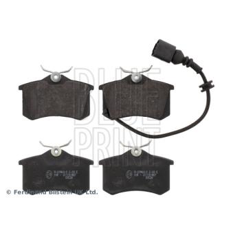 Jeu de 4 plaquettes de frein arrière BLUE PRINT OEM 6Q0698451B
