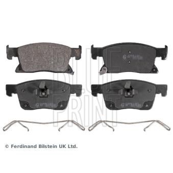 Jeu de 4 plaquettes de frein avant BLUE PRINT ADW194224 pour AUDI A6 1.6 CDTi - 110cv