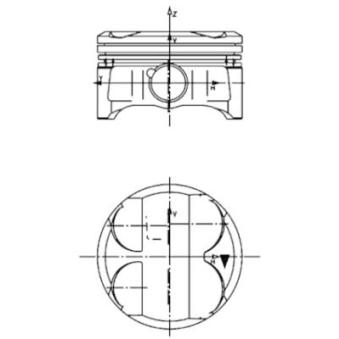 Piston KOLBENSCHMIDT 40086600